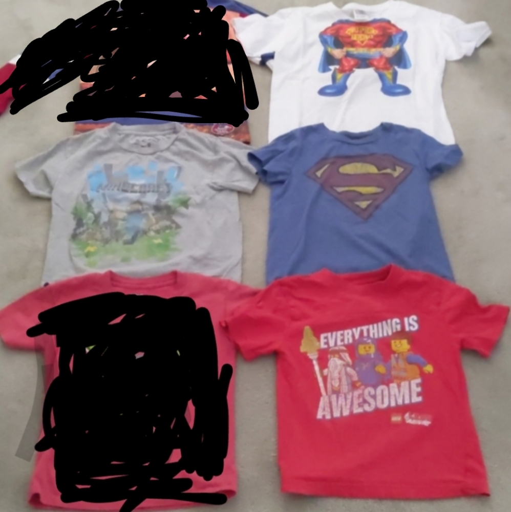 Boys superhero/character shirt bundle